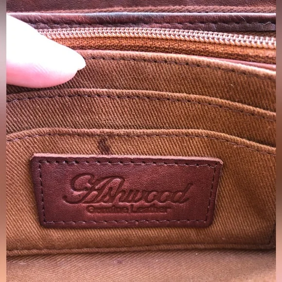 Ashwood Genuine Woven Leather Zip Closure Ladies Wallet Brown - Picture 9 of 16